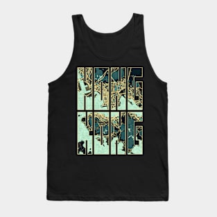 Hong Kong City Map Typography - Summer Tank Top